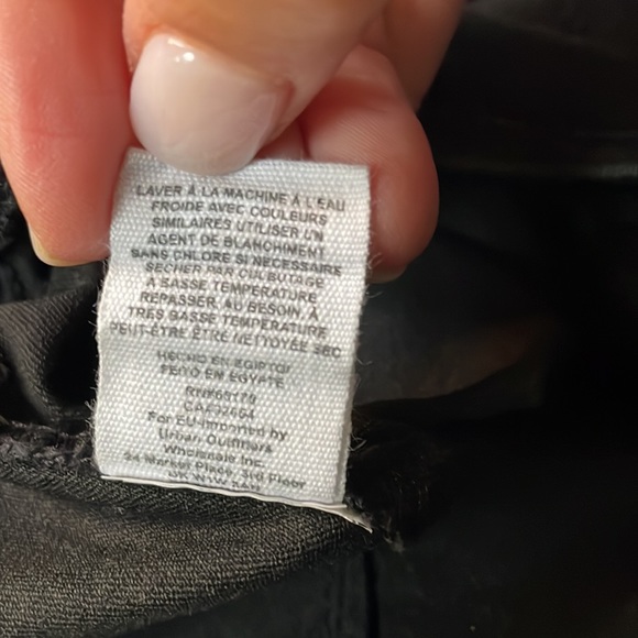 🌿Free People black denim stretch pants size 25🌿 - Picture 5 of 8